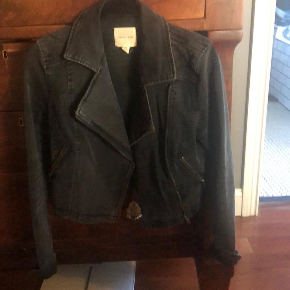 Silence and noise black Moro jean jacket